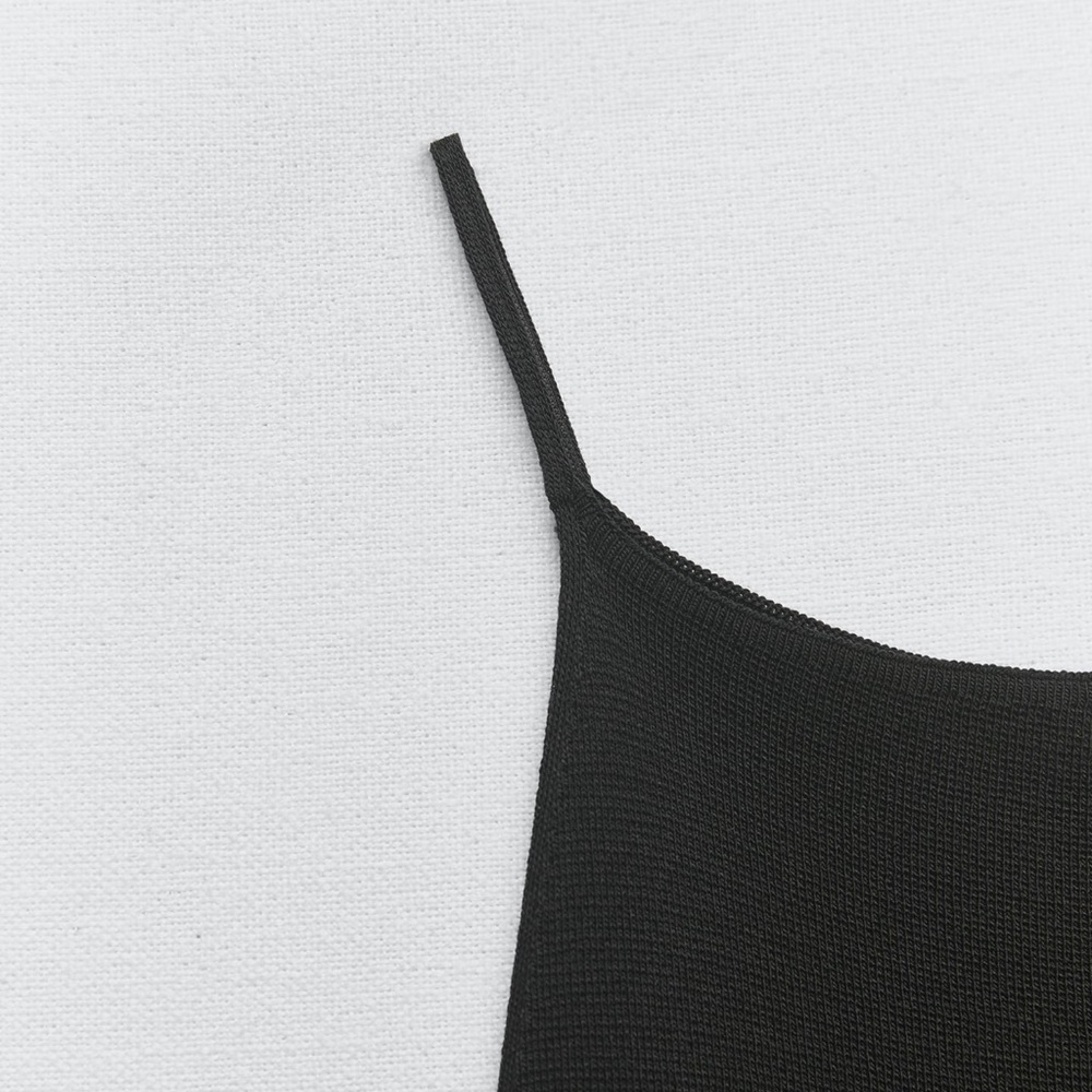 ZARA STRAPPY KNIT MINI DRESS
BLACK - Picture 6 of 6